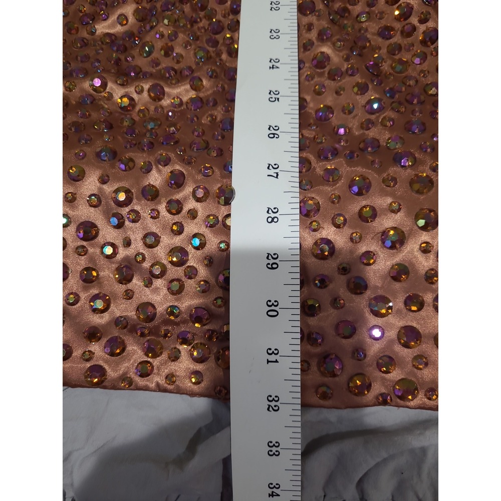 Sherri Hill 11284 Fully Stoned Cocktail dress Bronze Women SZ 6 glam event dress - Picture 12 of 12